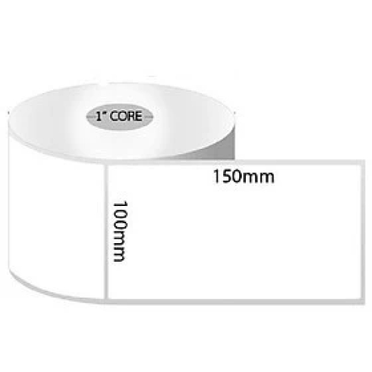 Giấy in nhiệt A6 100x150 dạng cuộn, 350 tem, loại dày đẹp có Topcoat, chuyên dùng in đơn hàng, mã vận đơn, logo, tem phụ