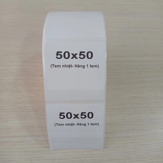 Giấy in nhiệt GHTK 50x50, cuộn 25m gần 500 tem nhiệt cho GHTK