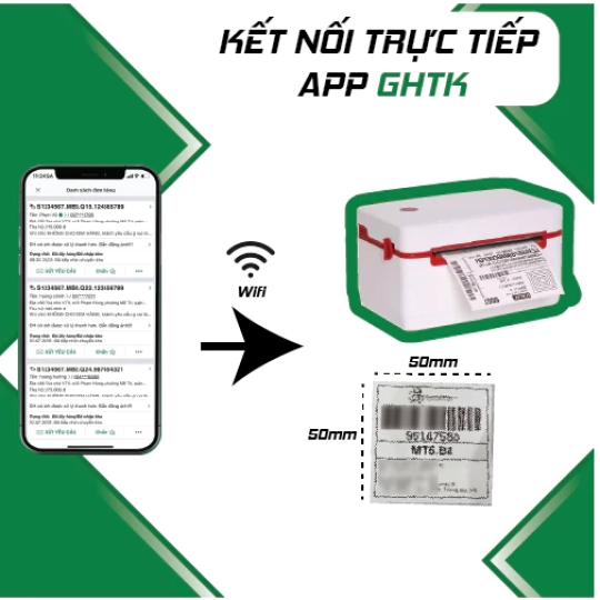 Máy in nhiệt điện thoại A6, Máy in nhiệt ZY909 Printer in đơn hàng nhanh chóng không cần mực, in decal, tem vận chuyển