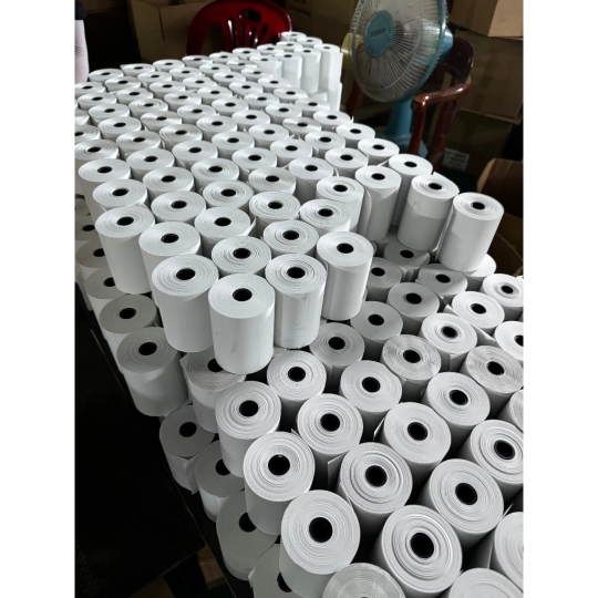 THÙNG Giấy in Bill  K80x60 Giấy in hóa đơn, in đơn livestream, giấy in nhiệt  